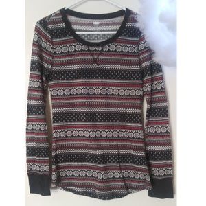 Old Navy printed long sleeve thermal